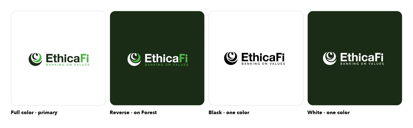 EthicaFi: Logo versions