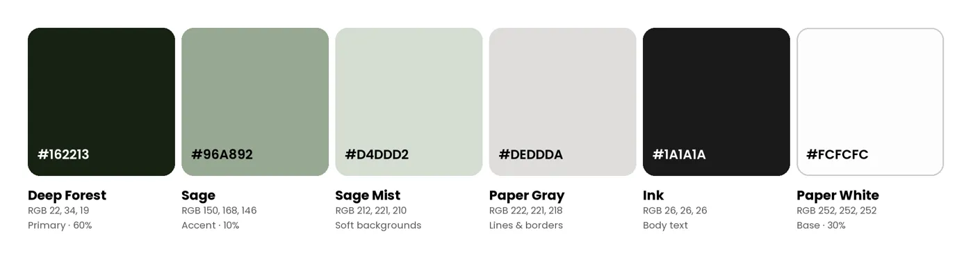 IqraaMind: Color palette